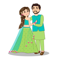 —Pngtree—indian couple on mehendi function_8781603